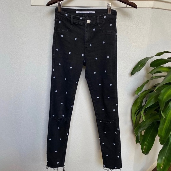 ZARA black Denim skinny jeans